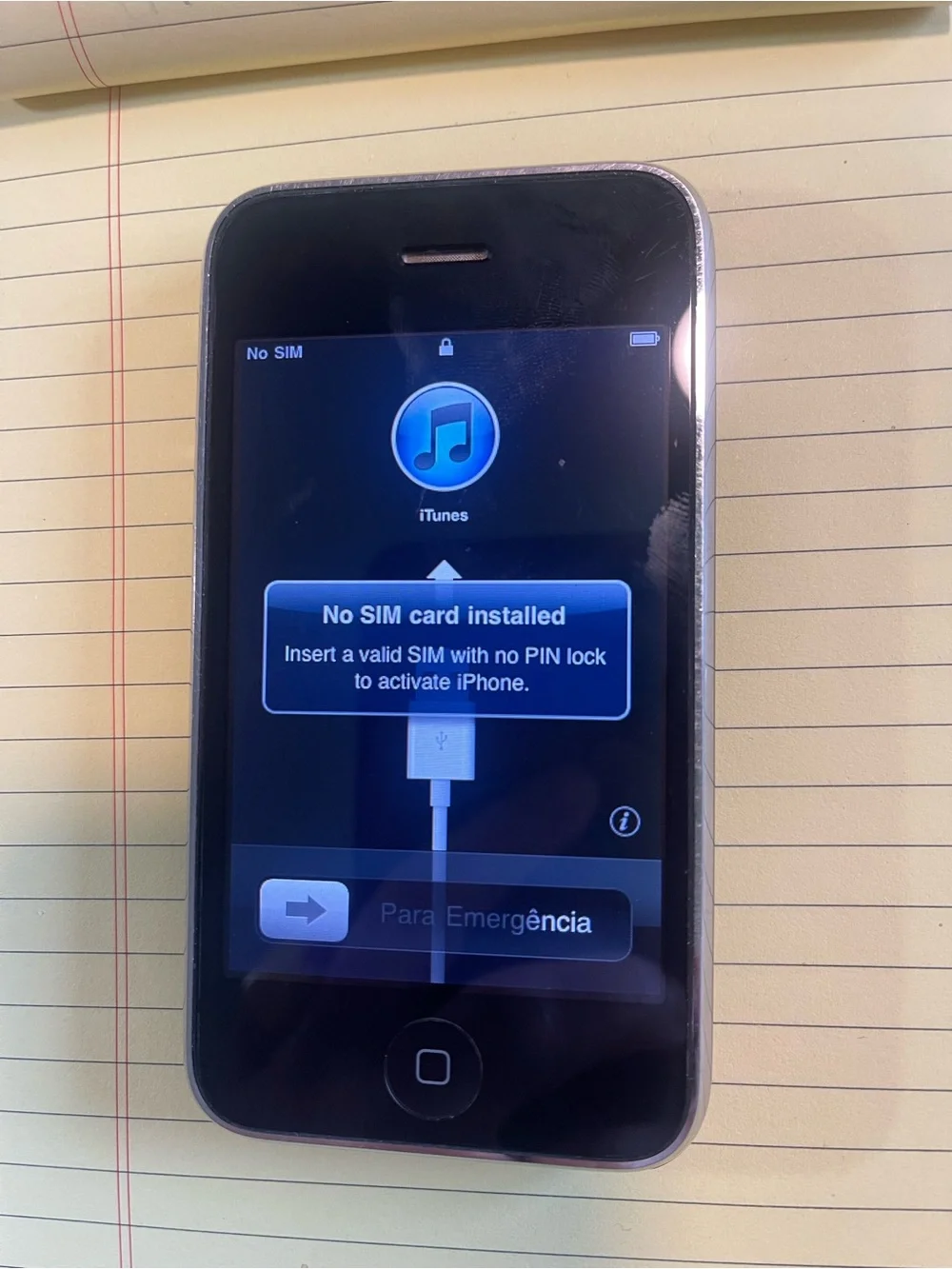 Apple visible but